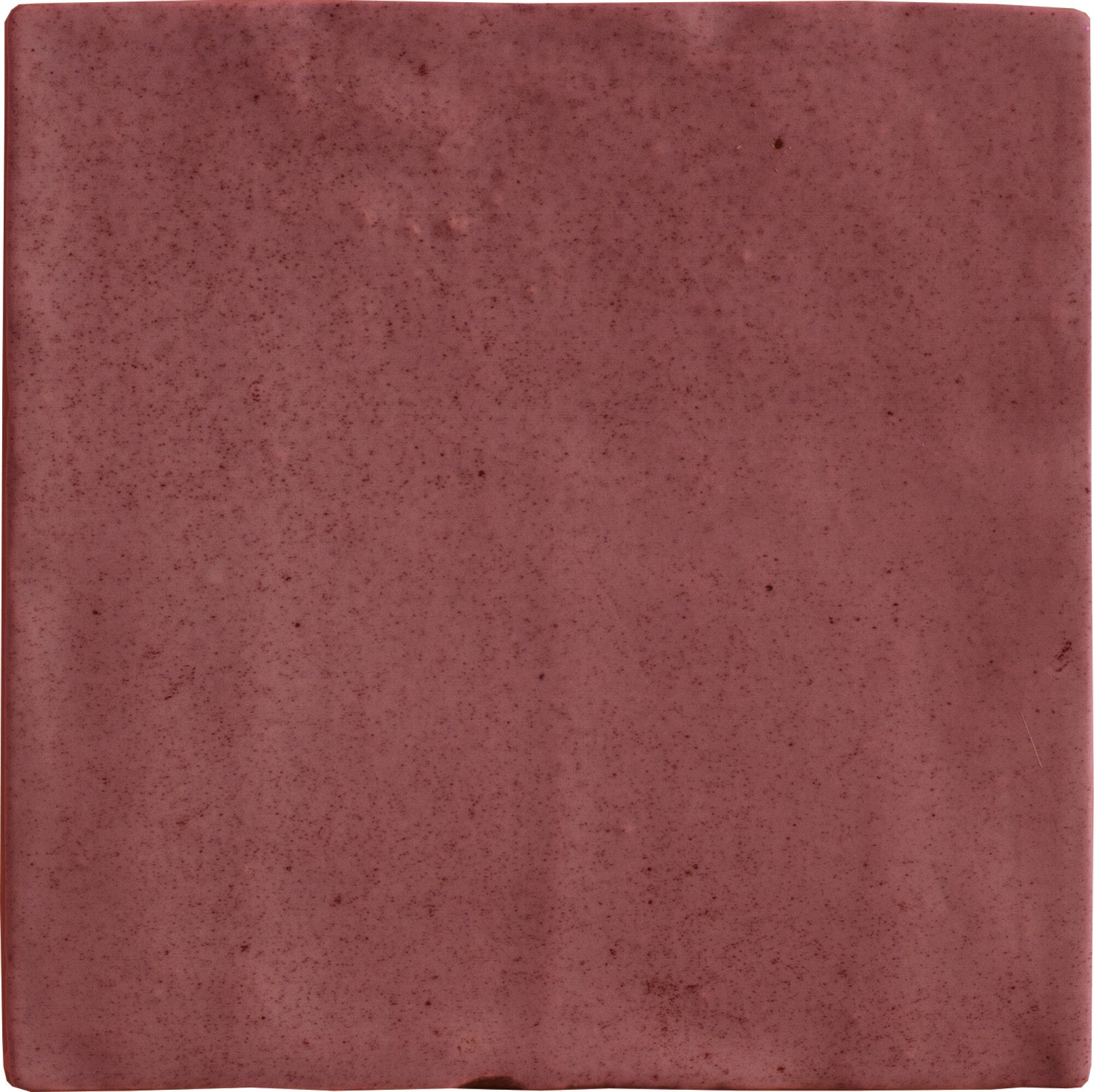 Faïence effet zellige Sahn Red 10x10 cm