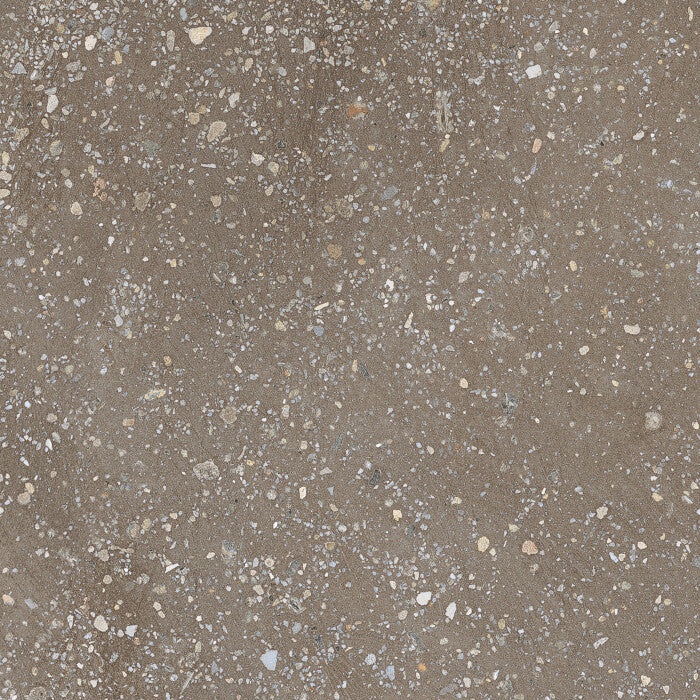 Carrelage effet terrazzo Cosmos Chocolate 22,3x22,3 cm – vue du carreau