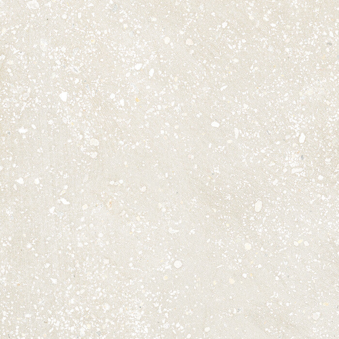 Carrelage effet terrazzo Cosmos White 22,3x22,3 cm – vue du carreau