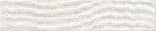 Carrelage relief Trace White Brushed 6x30 cm – vue du carreau