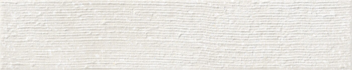 Carrelage relief Trace White Brushed 6x30 cm – vue du carreau