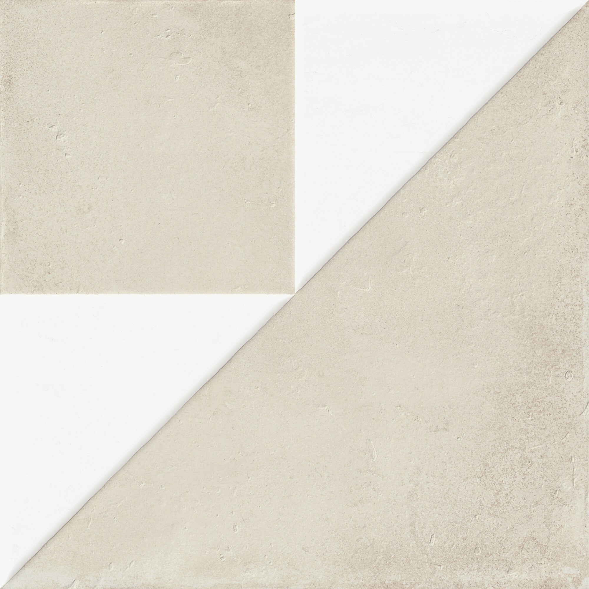 Carrelage décoratif Kora White décor White 22,3x22,3 cm