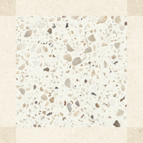 Carrelage décor terrazzo Croma Sand Décor mat 25x25 cm