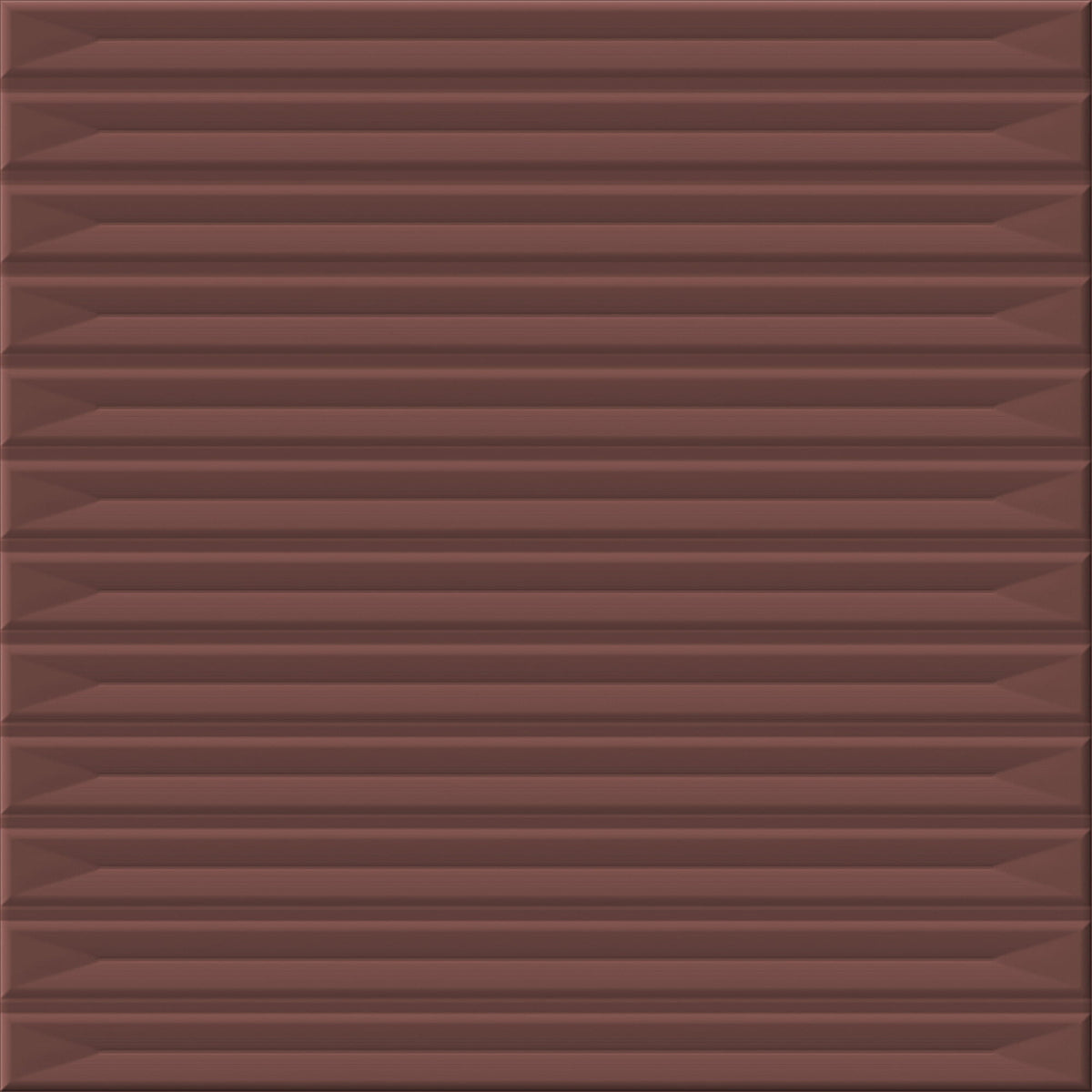 Faïence effet KitKat Pulse Bordeaux brillante 20x20 cm