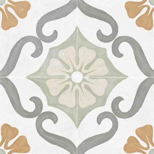 Carrelage imitation ciment SOROA GREEN 22x22 cm