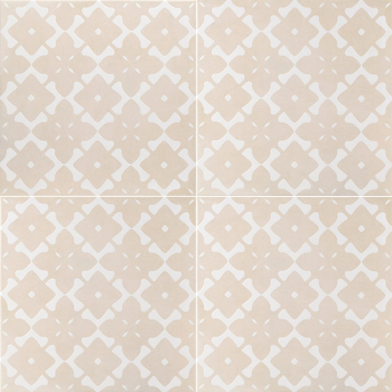 Carrelage imitation terre cuite - Bari deco sand 33x33 - 1 m²/colis