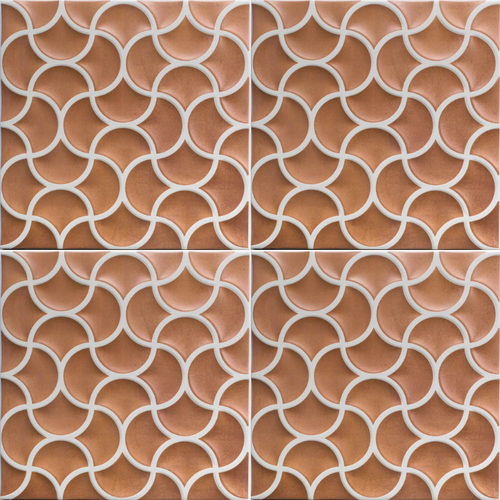 Carrelage imitation terre cuite - Bari lattice cotto 33x33 - 0.89 m²/colis