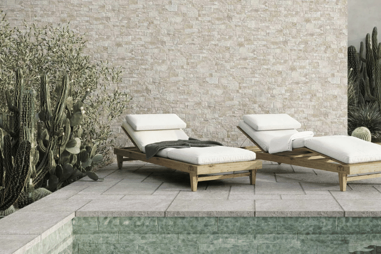 Parement pierre Stones Beige 31x56 cm