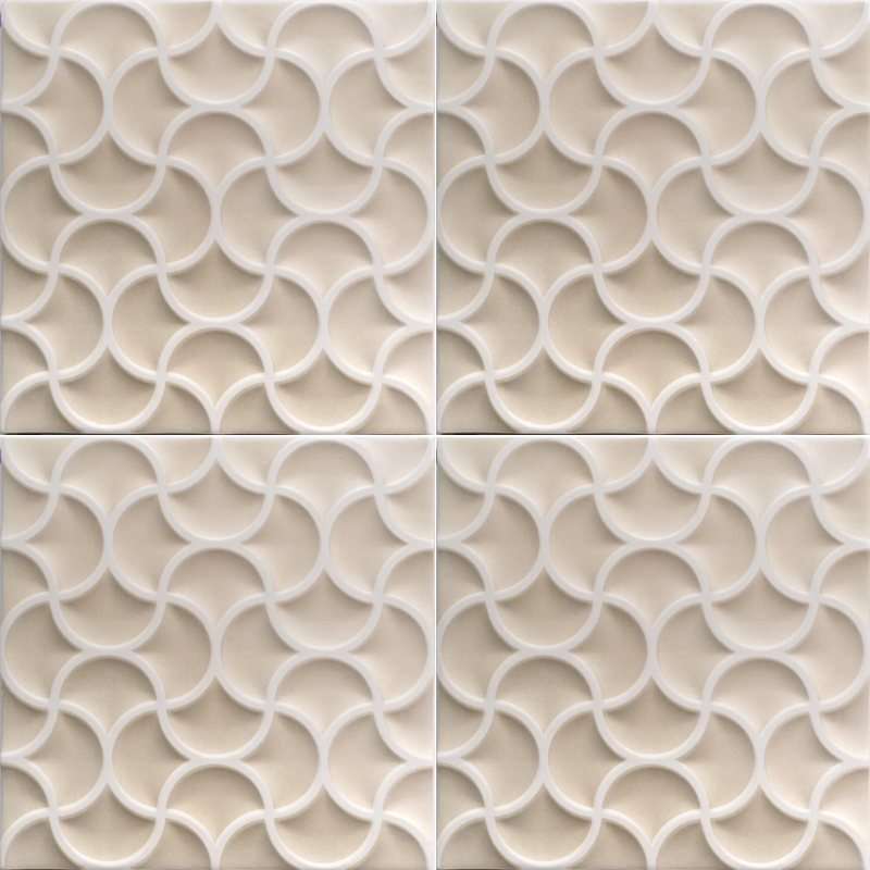 Carrelage imitation terre cuite - Bari lattice sand 33x33 - 0.89 m²/colis
