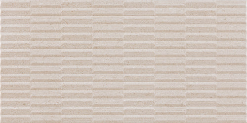 Faïence murale relief Blunt Mosaic Cream 30x60 cm
