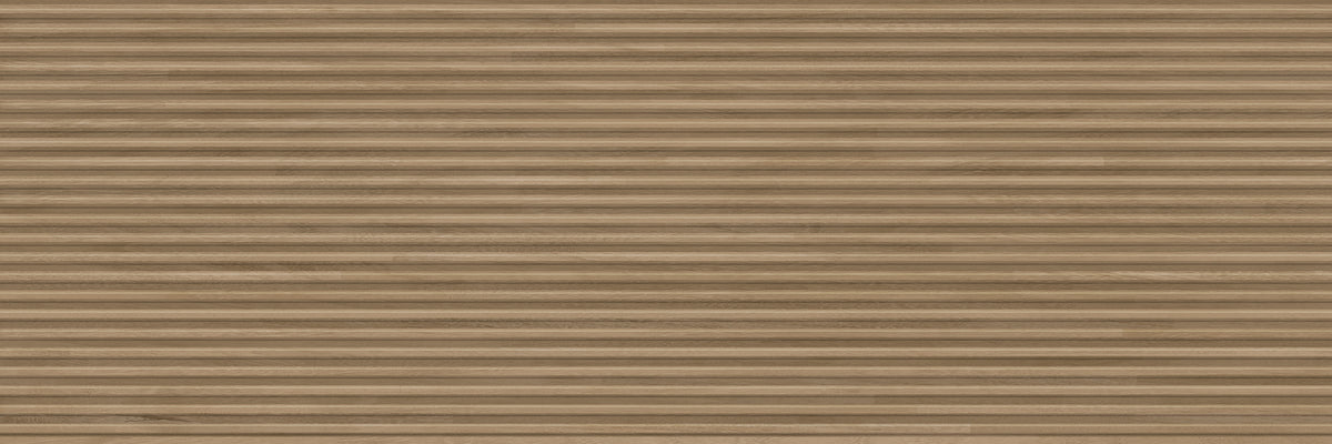 Faïence effet bois Marlen Slat Nut mat 40x120 cm
