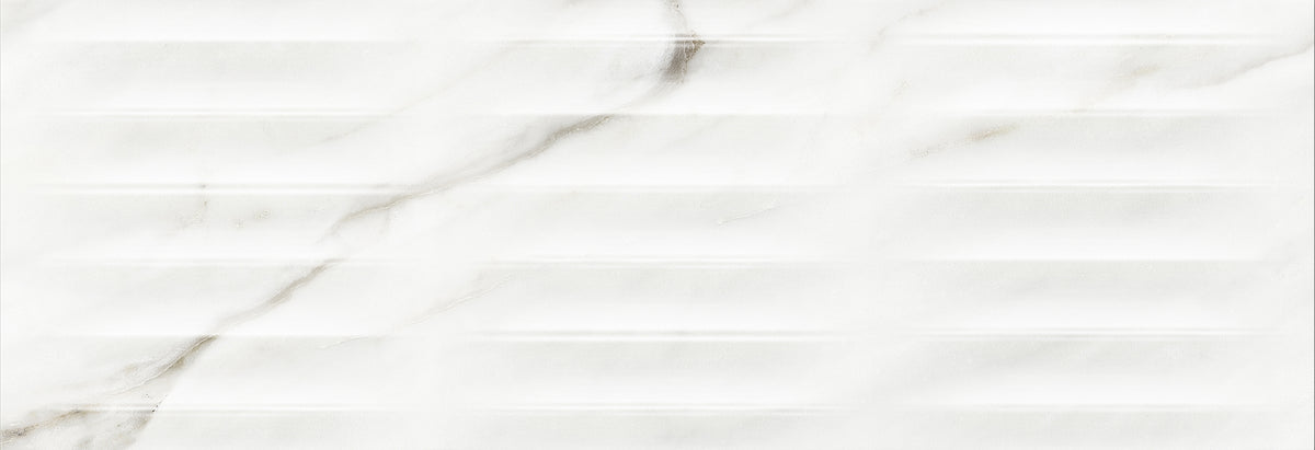 Faïence effet marbre Venato Shell Natural brillant 30x90 cm