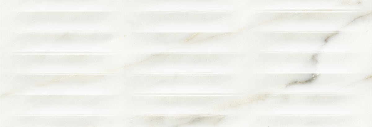 Faïence effet marbre Venato Shell Gold brillant 30x90 cm