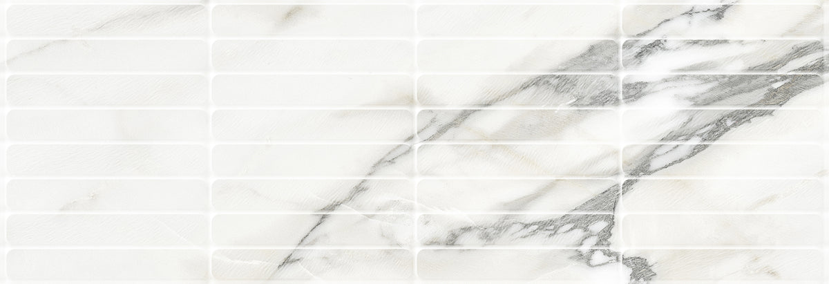 Faïence effet marbre Venato Blunt Natural satiné 30x90 cm