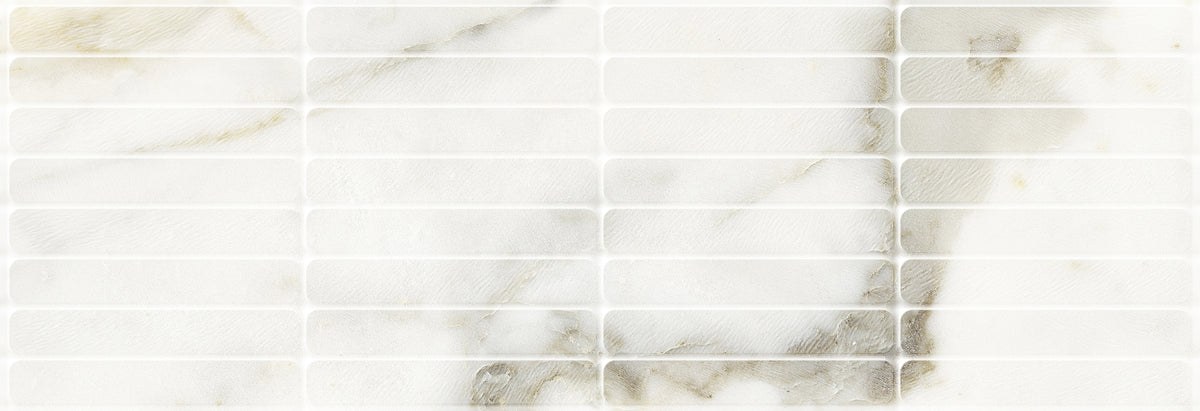 Faïence effet marbre Venato Blunt Gold satiné 30x90 cm