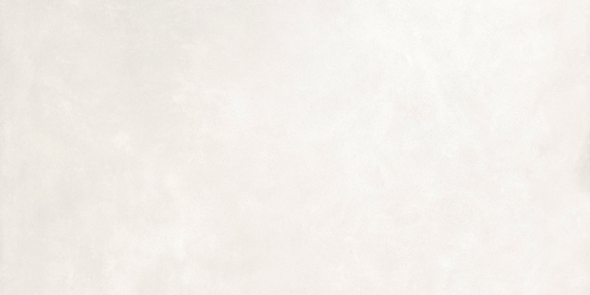 Carrelage effet ciment Newclay White mat 60x120 cm