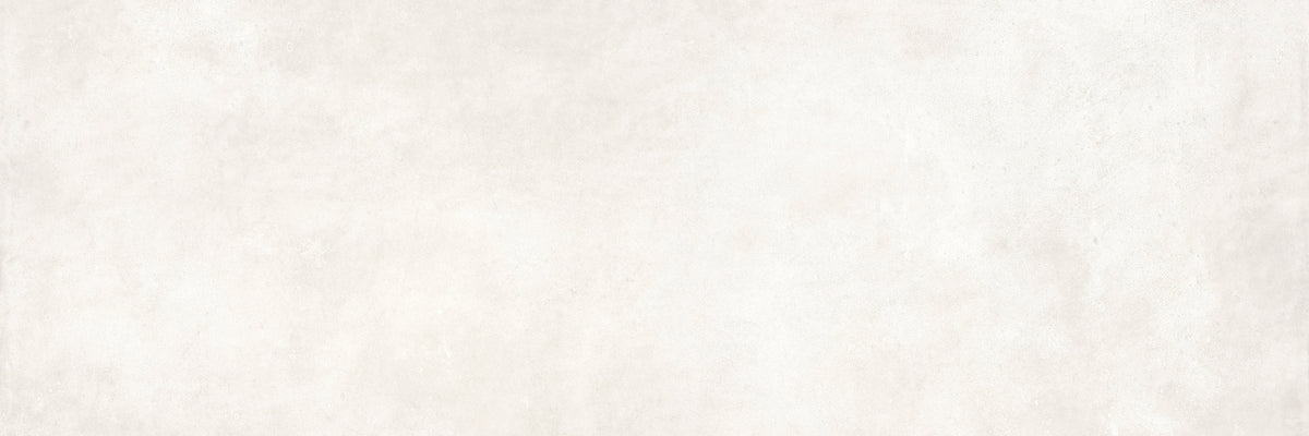 Faïence effet ciment Newclay White mat 40x120 cm