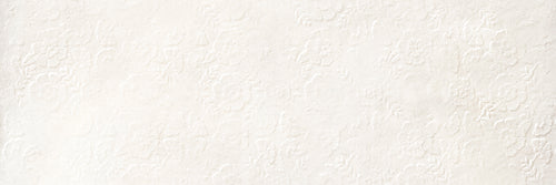 Faïence effet ciment Newclay Flower White mat 40x120 cm