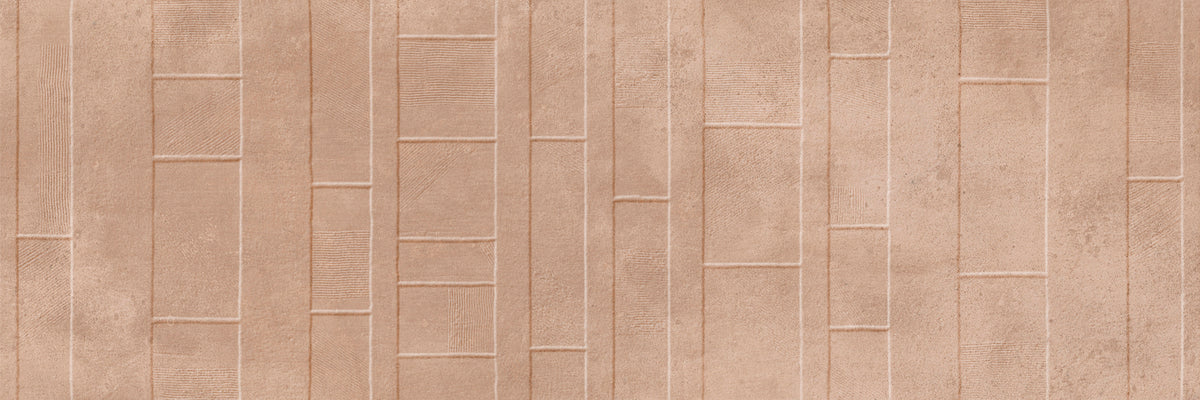 Faïence effet ciment Newclay Zen Cotto mat 40x120 cm