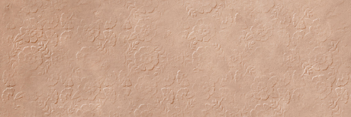 Faïence effet ciment Newclay Flower Cotto mat 40x120 cm