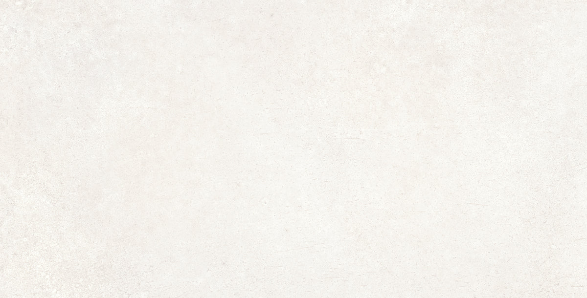 Faïence effet ciment Newclay White mat 25x50 cm