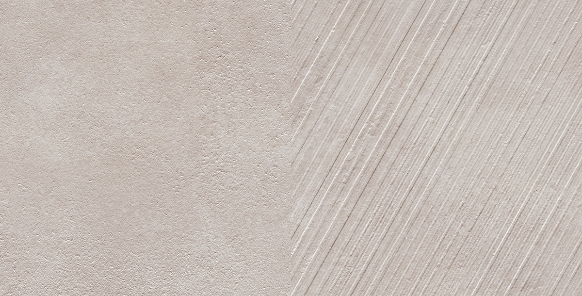 Faïence effet ciment Newclay Craft Grey mat 25x50 cm