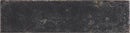 Carrelage effet zellige Vibrant Black brillant 7x28 cm