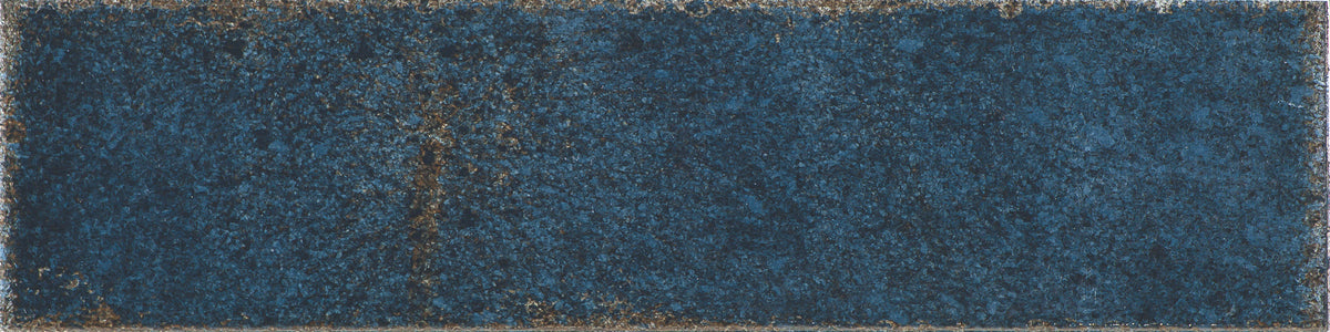 Carrelage effet zellige Vibrant Blue brillant 7x28 cm