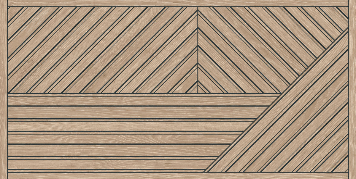 Faïence effet bois Studio Laths Oak mat 60x120 cm