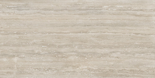 Carrelage effet travertin Flavia Rigata Duna mat 60x120 cm