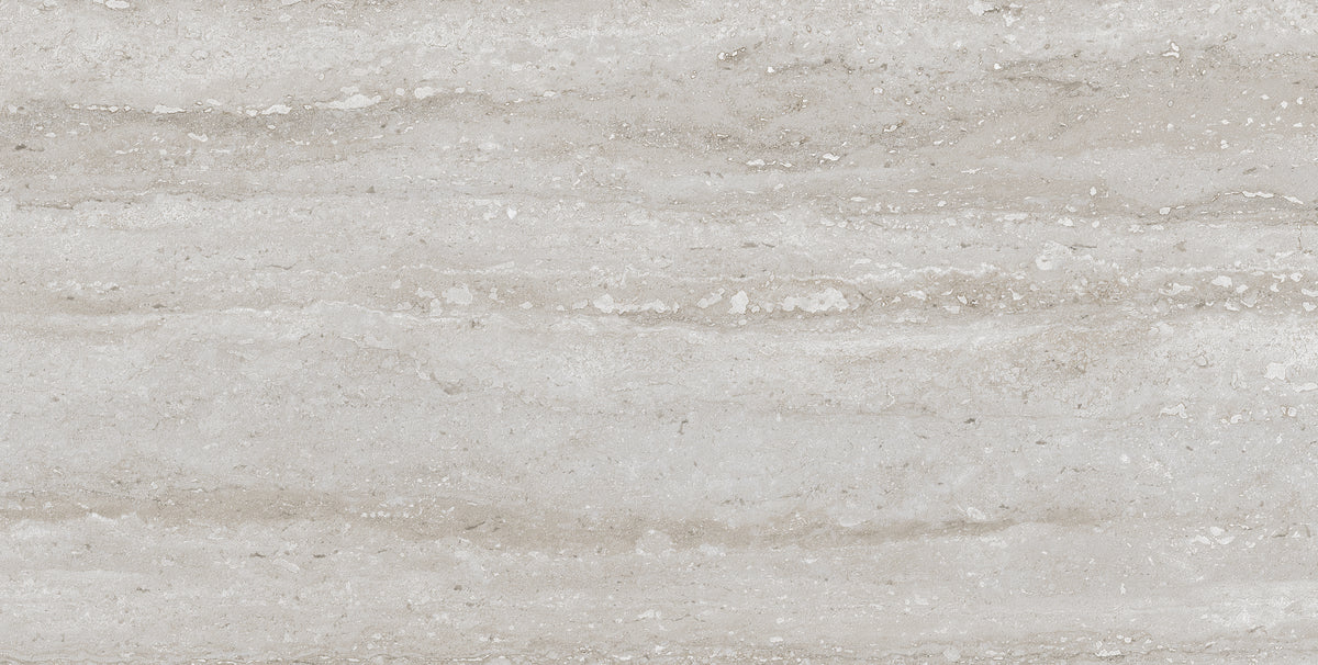 Carrelage effet travertin Flavia Cenere mat 30x60 cm