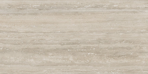 Carrelage effet travertin Flavia Rigata Duna mat 30x60 cm