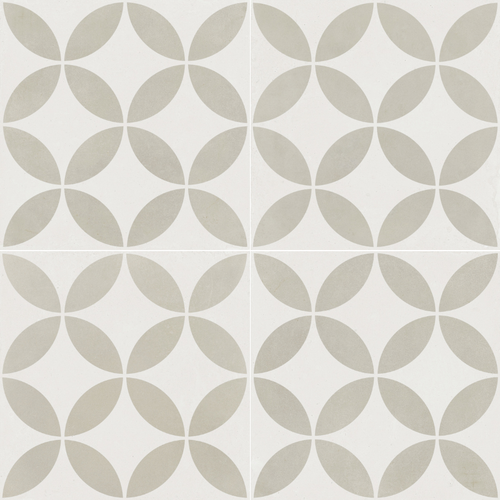 Mayari Taupe Petal carrelage décoratif mat 22,3x22,3