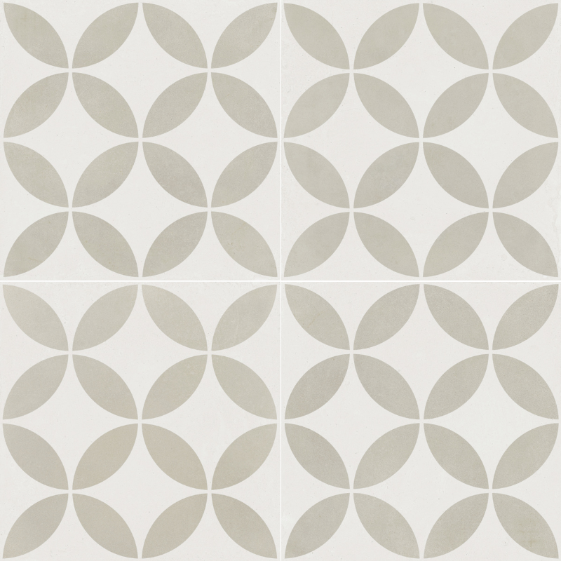 Mayari Taupe Petal carrelage décoratif mat 22,3x22,3