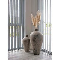 Pot décoratif Corvo en terre cuite brune – 40 x H80 cm