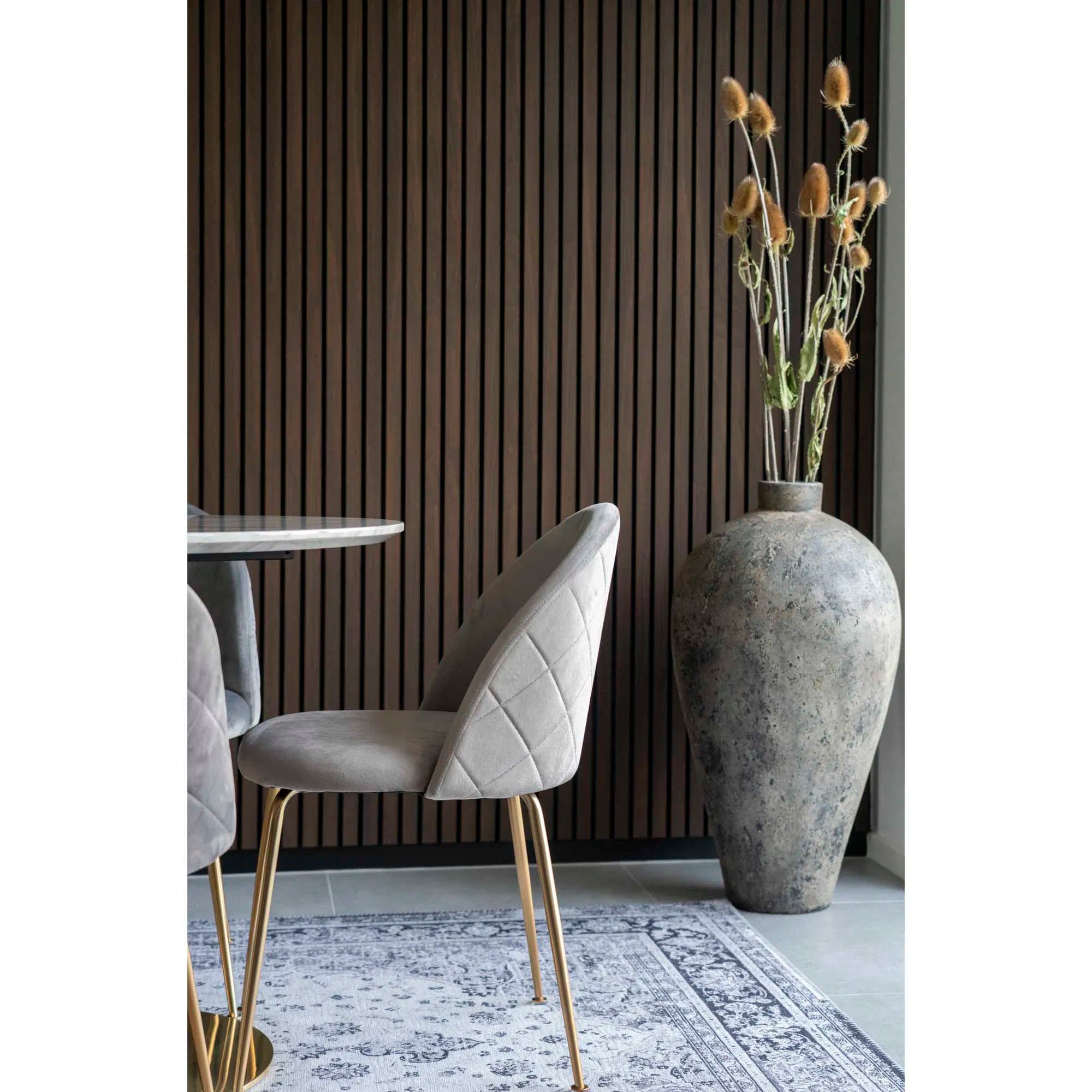 Pot décoratif Corvo en terre cuite brune – 40 x H80 cm