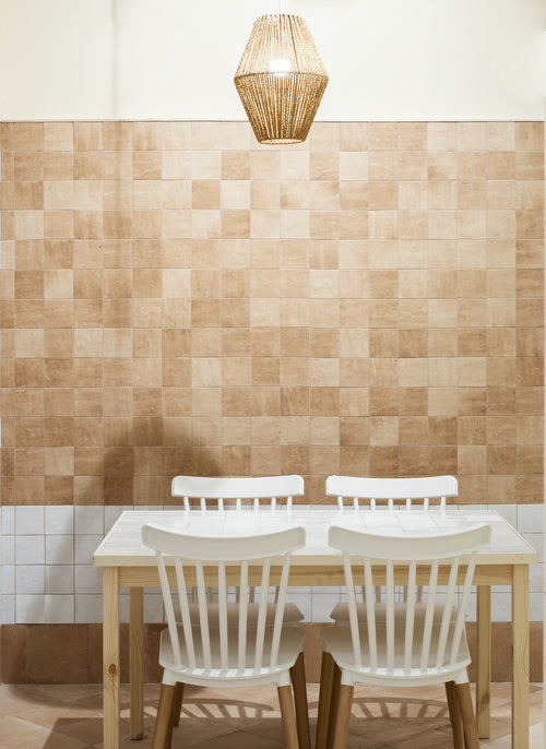 Carrelage mural effet zellige AFRA CLAY – Format 10x10 cm - 0.50 m²/colis