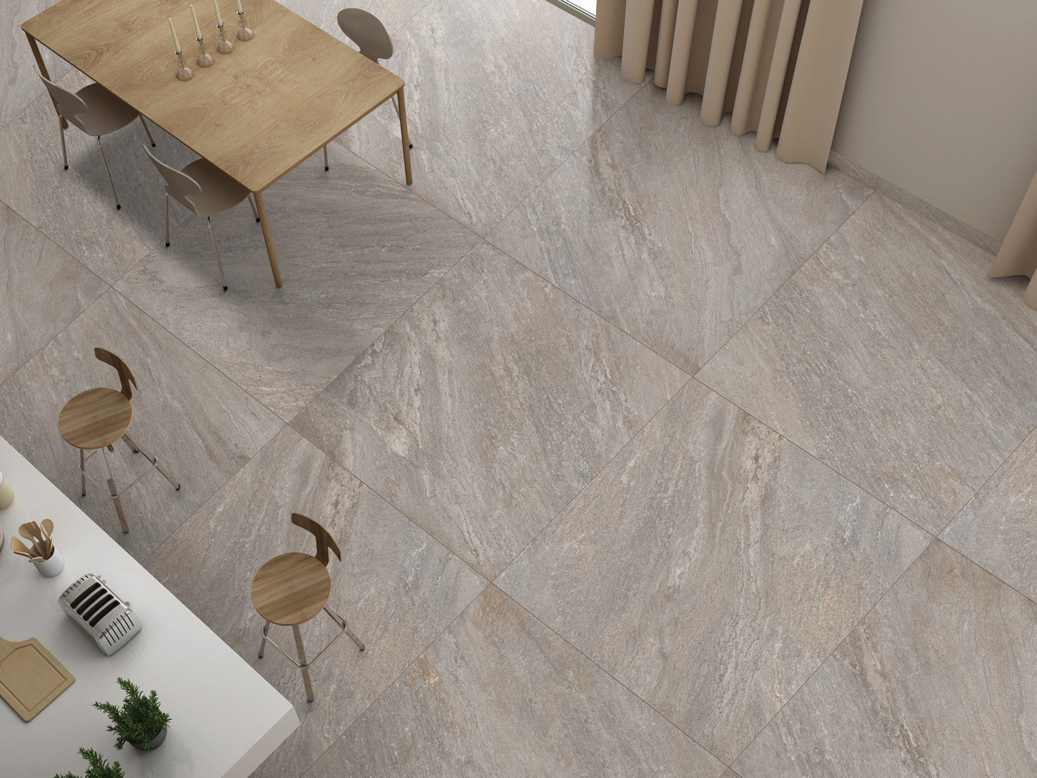 Carrelage extérieur effet pierre Nativa Mix antidérapant 30,4x61 cm
