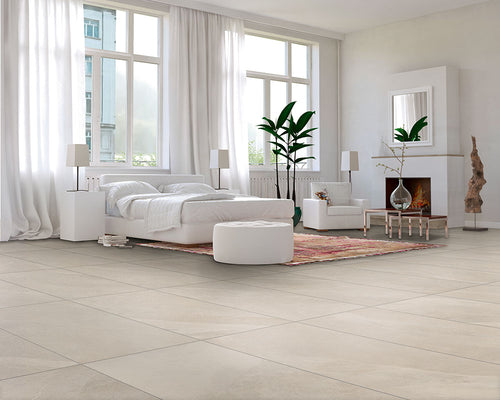 Carrelage effet pierre Slash Almond 61x61 cm