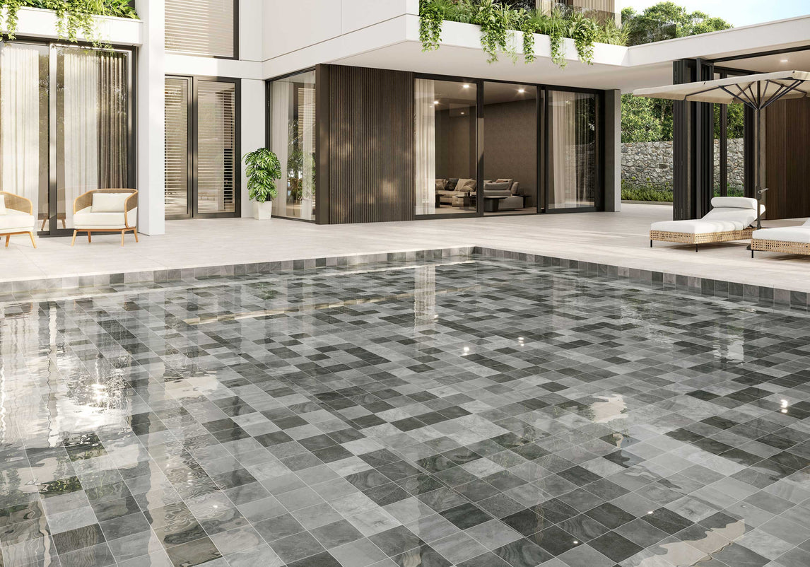 Carrelage effet bali BALI ANTRACITA 33X33