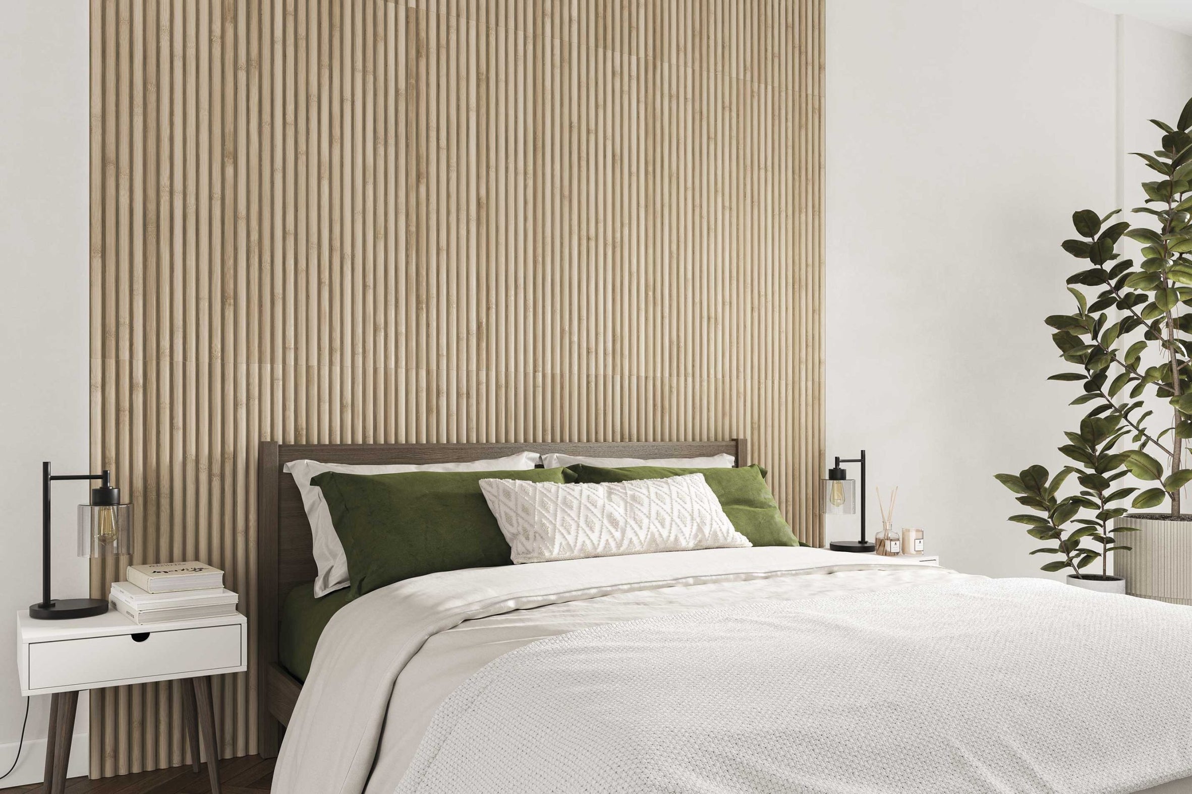 Carrelage mural effet bambou Bamboo Oak 40x120 cm
