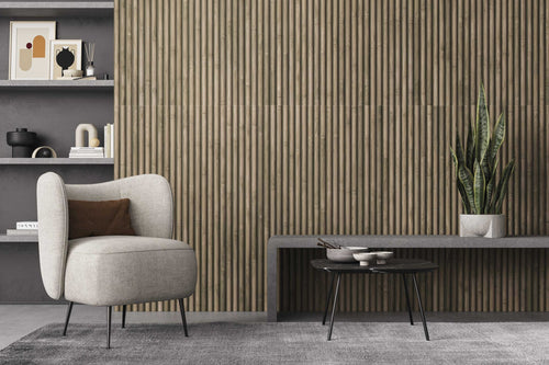 Carrelage mural effet bambou Bamboo Walnut 40x120 cm