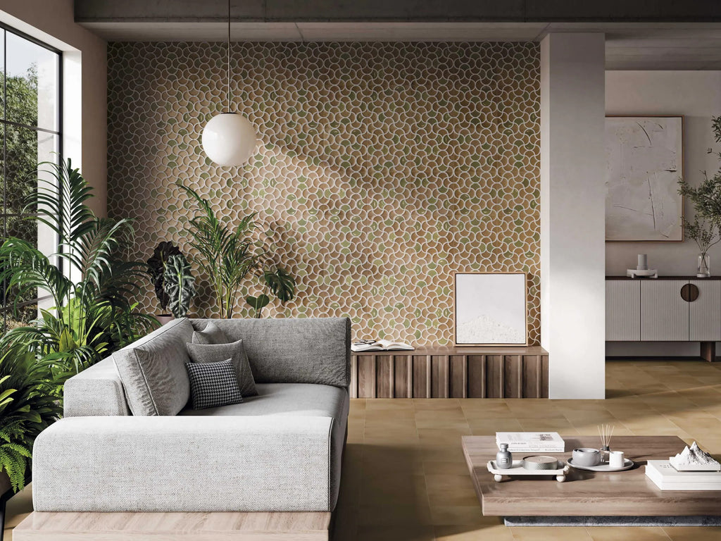 Carrelage imitation terre cuite - Bari lattice terra emeral 33x33 - 0.89 m²/colis
