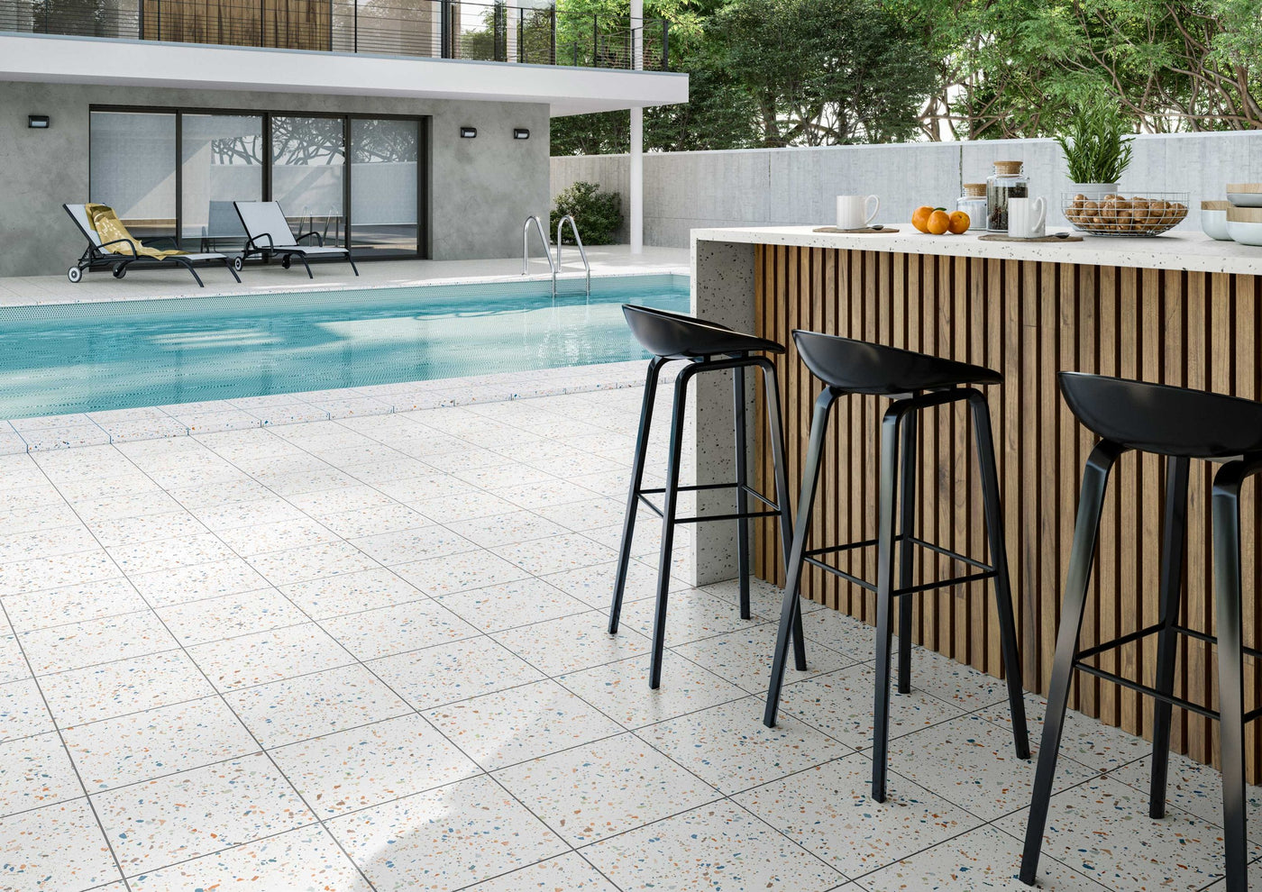 Effet terrazzo