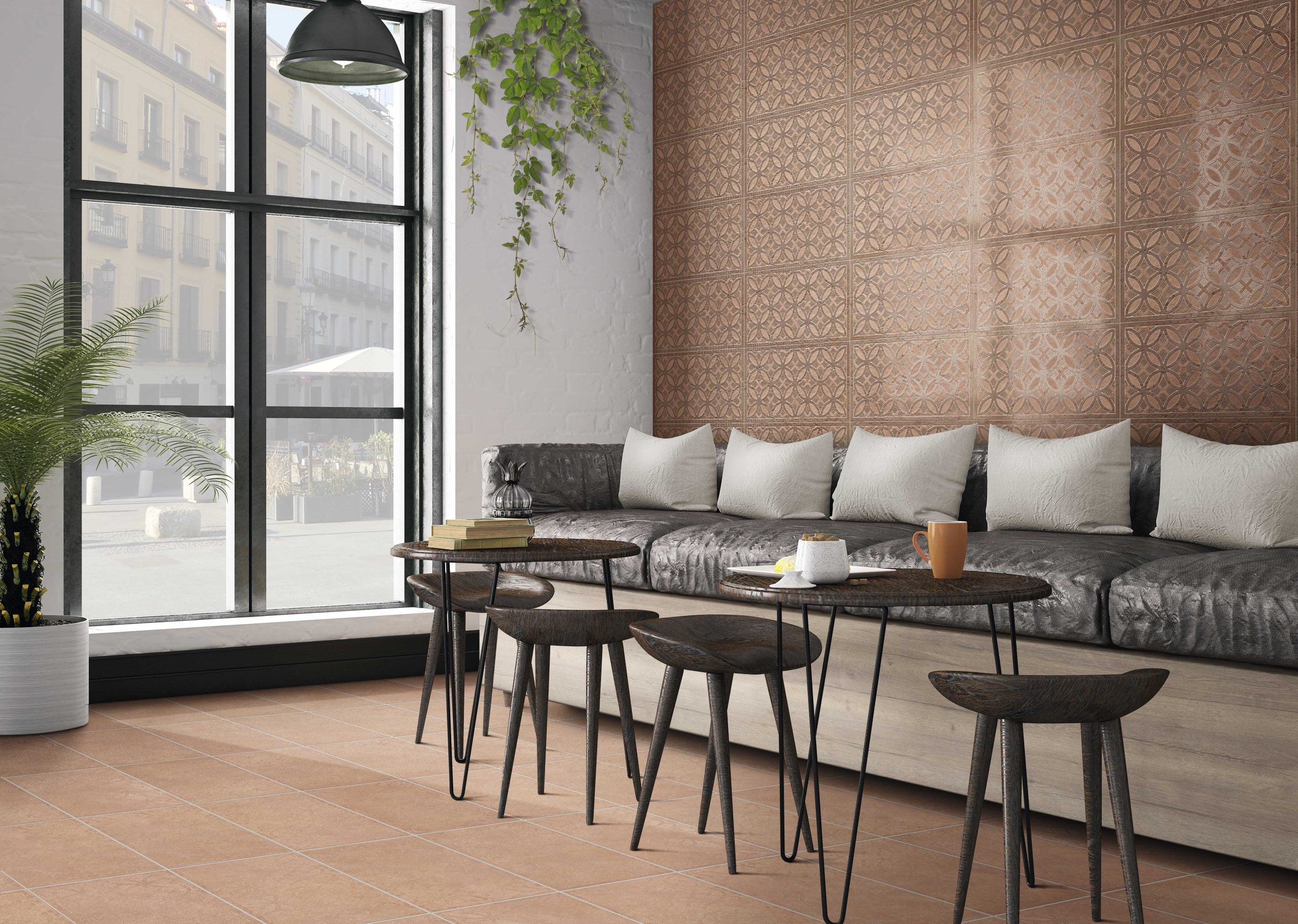 Dakhla Deco Terracotta posé dans un projet d’aménagement
