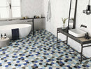 Hex Nouveau Blue posé dans un projet d’aménagement