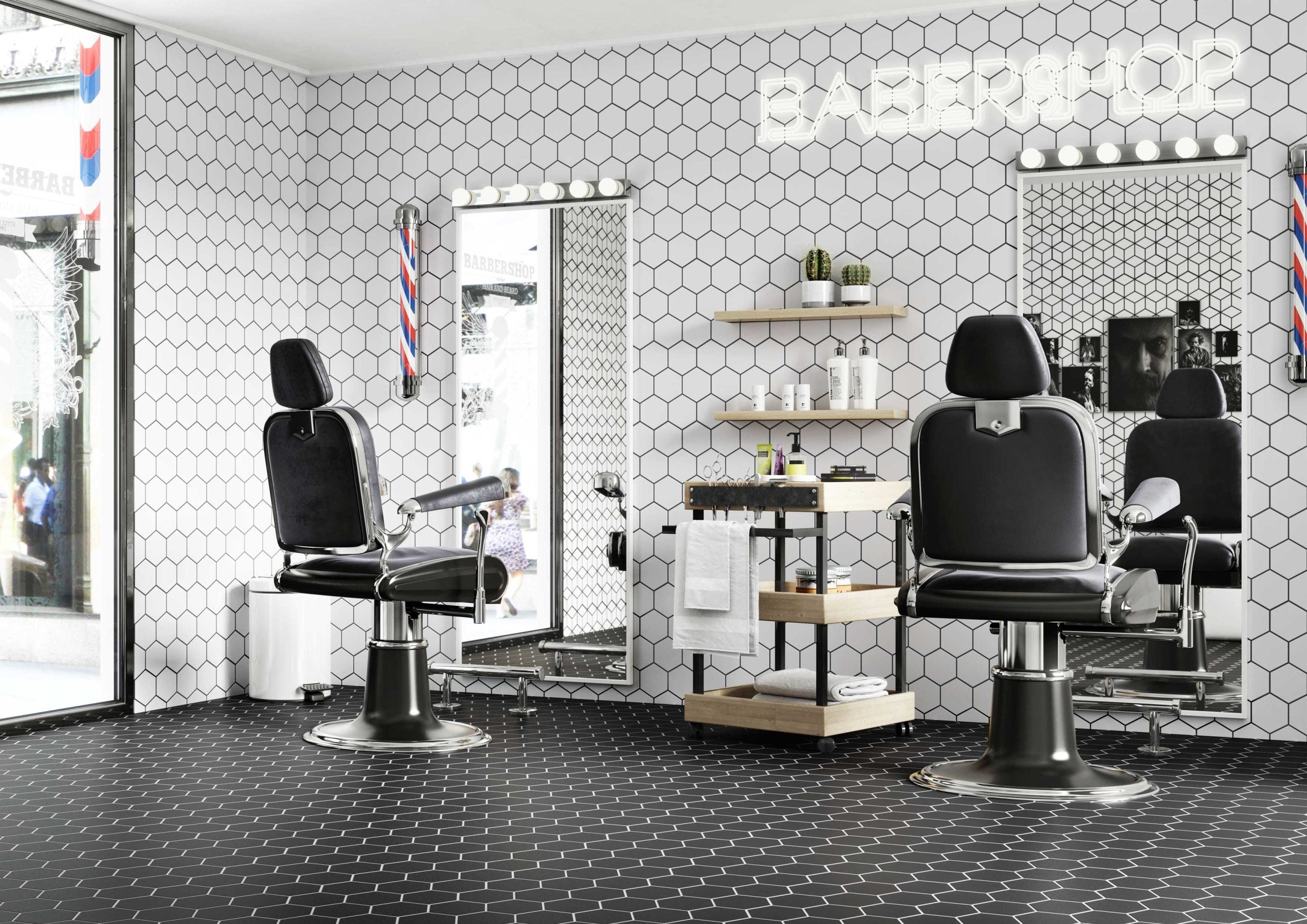 Hex Black posé dans un projet d’aménagement