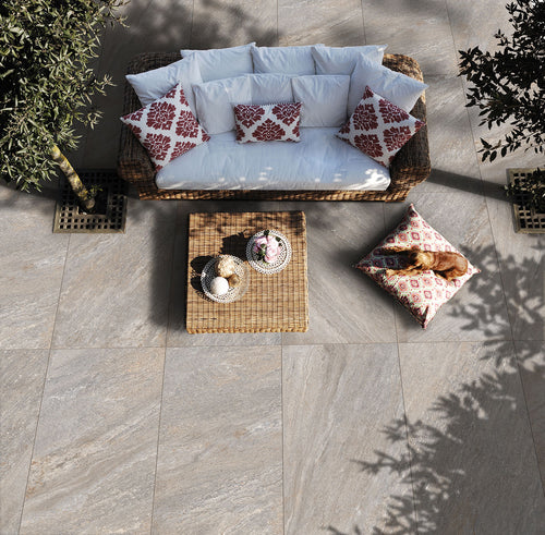 Dalle effet pierre Nativa Mix 2 cm 60x90 cm