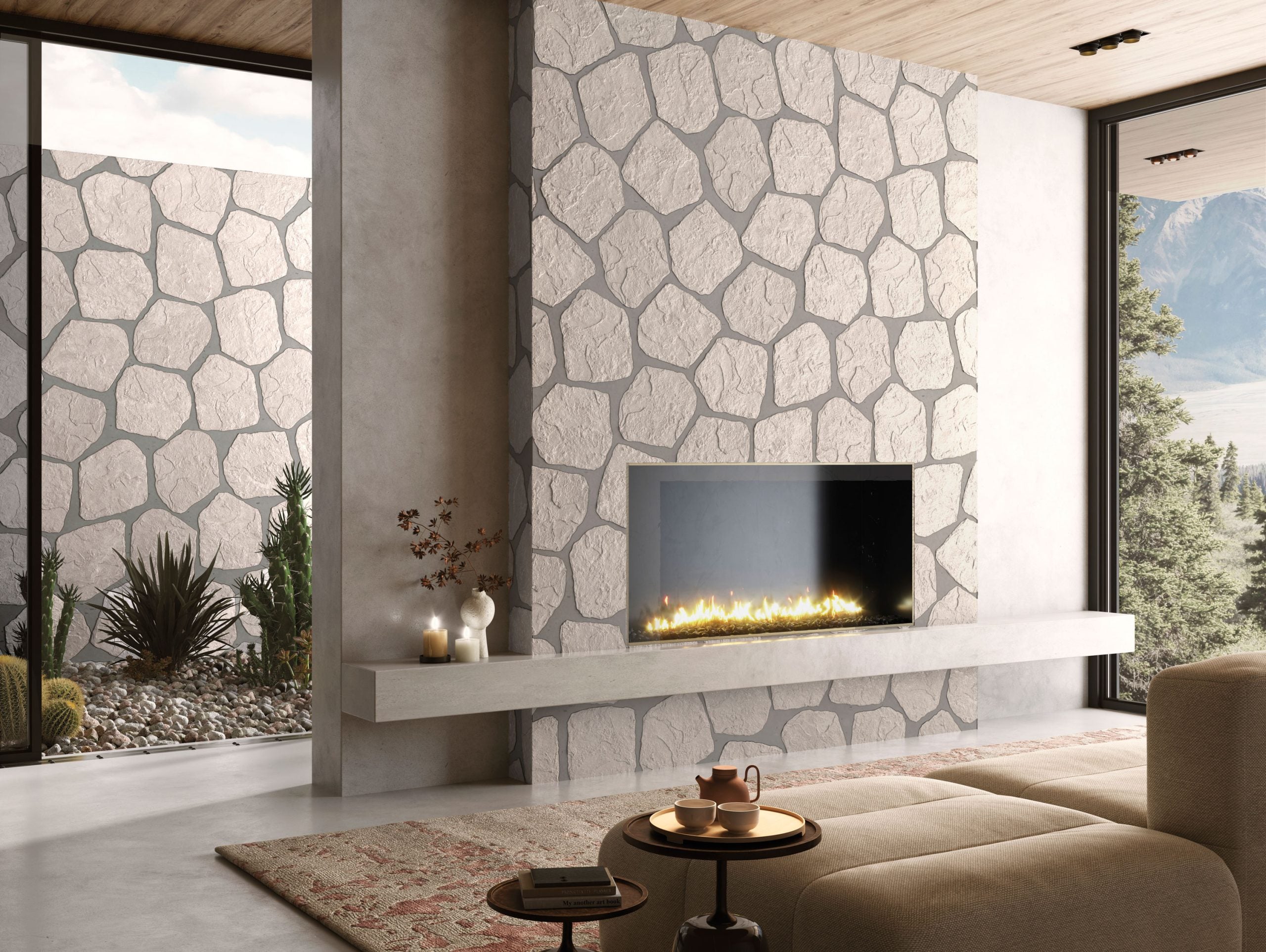 Nazca Beige posé dans un projet d’aménagement