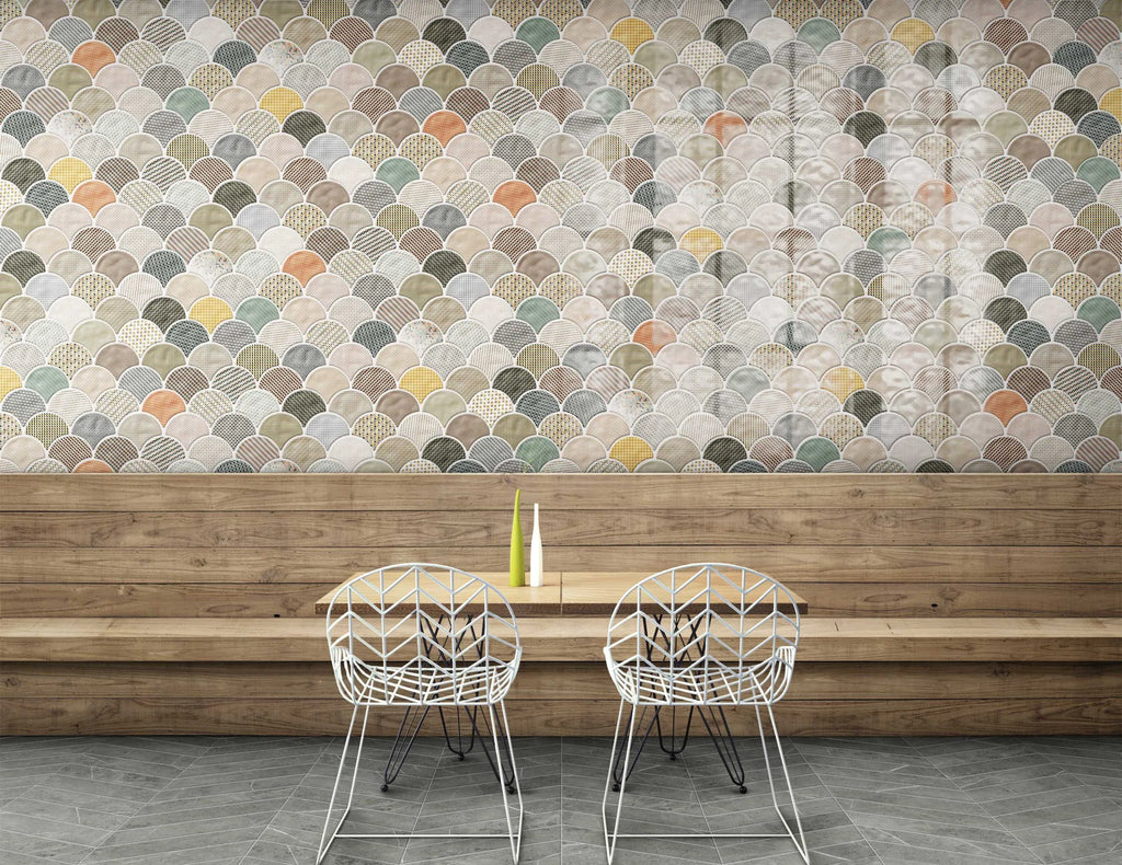 Carrelage écaille Scale Gloss Patchwork 30,7x30,7 cm